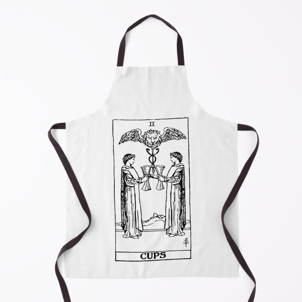 Item preview, F/F Two of Cups Tarot in black Lesbian LGBTQ+ designed and sold by winterwinter.