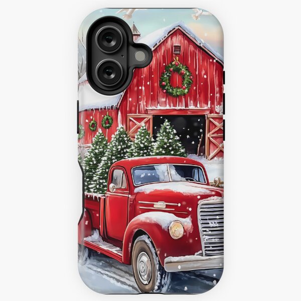 Item preview, Christmas red truck designed and sold by haroulita.