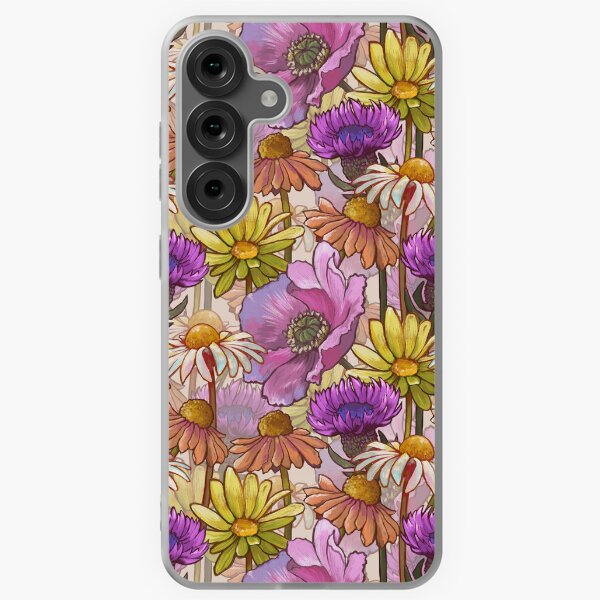 Aperçu de l'œuvre fleurs sauvages - motif peint à la main créée et vendue par PP-Patterns.