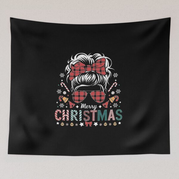Item preview, Festive Buffalo Plaid Christmas Hair Design,For woman’s & men designed and sold by love3617.