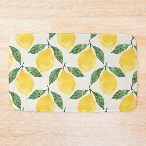 Item preview, Lemons illustration with green leaves designed and sold by helga-wigandt.