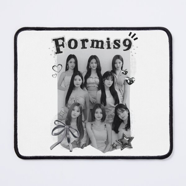 Item preview, Fromis_9 Black and White K-Pop Collage Design designed and sold by AJUNICE STUDIO.