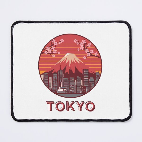 Item preview, Tokyo Skyline with Mount Fuji and Cherry Blossoms at Sunset designed and sold by TEE2SCOUT.