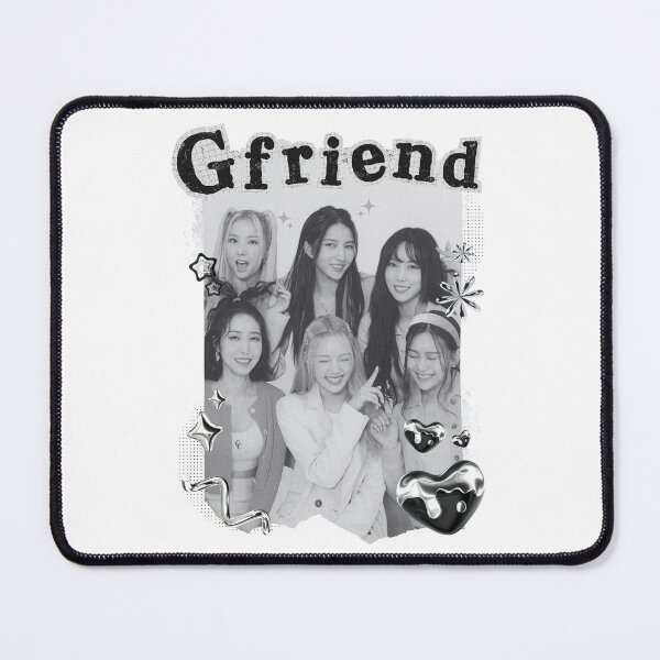 Item preview, Elegant Black and White Collage of GFRIEND K-Pop Group  designed and sold by AJUNICE STUDIO.