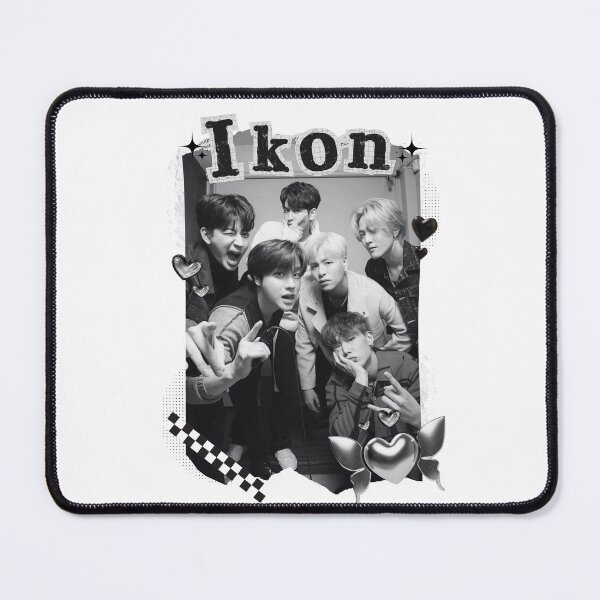 Item preview, iKON Black and White Collage Design designed and sold by AJUNICE STUDIO.