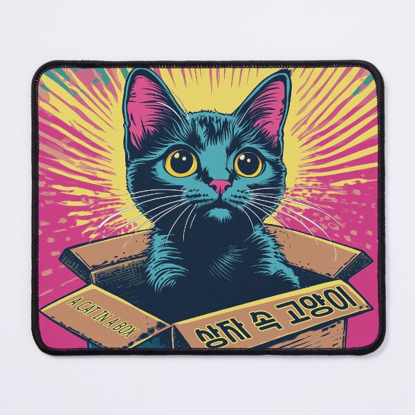 Item preview, A cat in a Korean box designed and sold by GagamellGray.