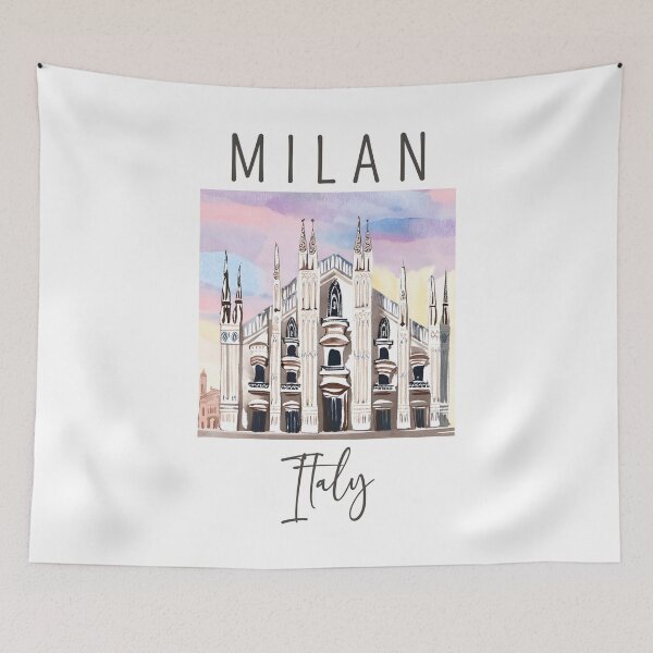 Item preview, A Watercolor Design of Milan - Italy  designed and sold by Sketch-Shack.