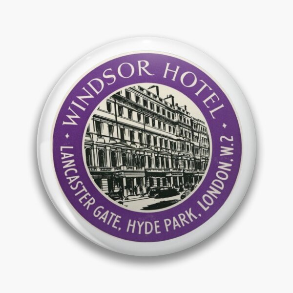 Item preview, Windsor Hotel (Hyde Park, London) Vintage Luggage Label designed and sold by FutureTraveller.