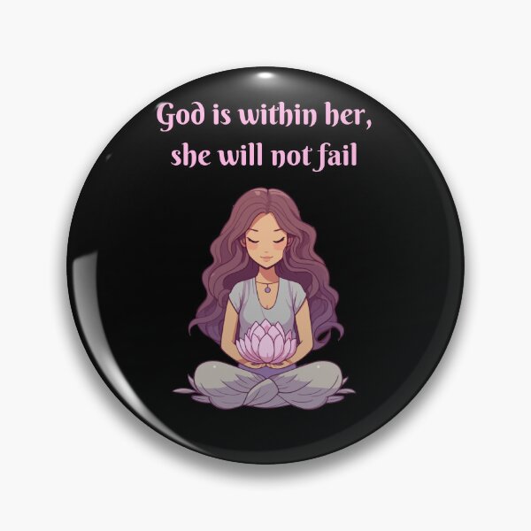 Item preview, God Is Within Her, She Will Not Fail designed and sold by Artsbybree.