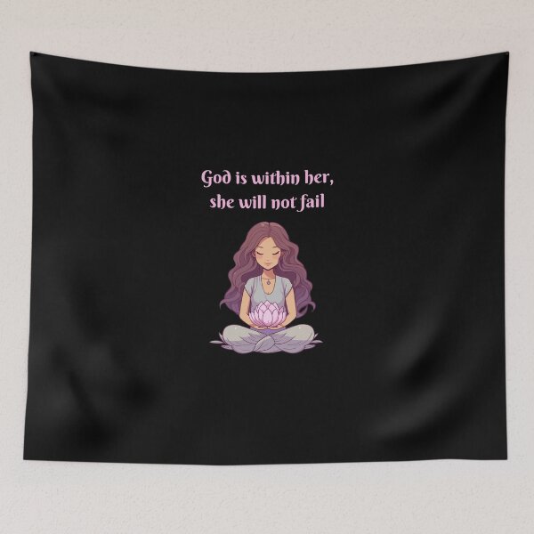 Item preview, God Is Within Her, She Will Not Fail designed and sold by Artsbybree.