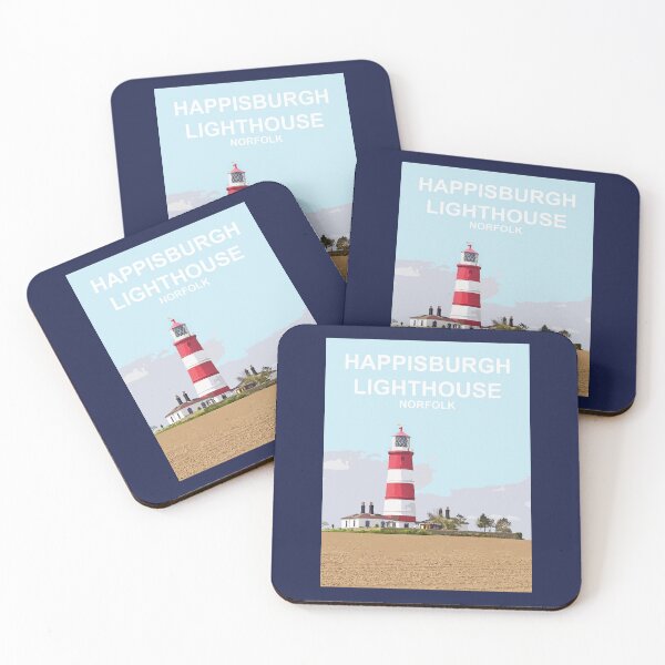 Item preview, Happisburgh Lighthouse Norfolk Travel poster Cromer designed and sold by BarbaraGlebska.