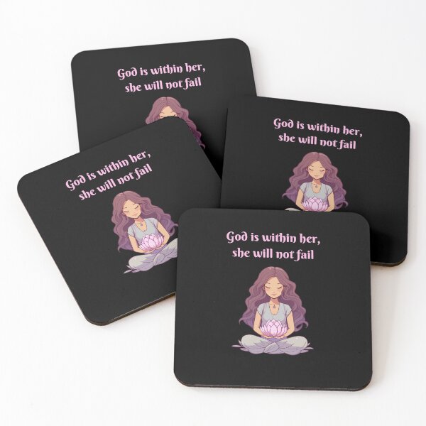 Item preview, God Is Within Her, She Will Not Fail designed and sold by Artsbybree.