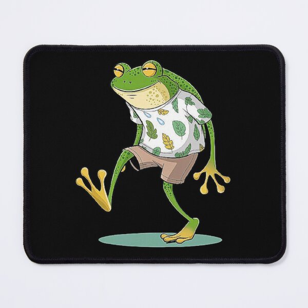 Item preview, Hipster Frog with Tropical Shirt Cartoon Design,For Frogs Lovers designed and sold by love3617.