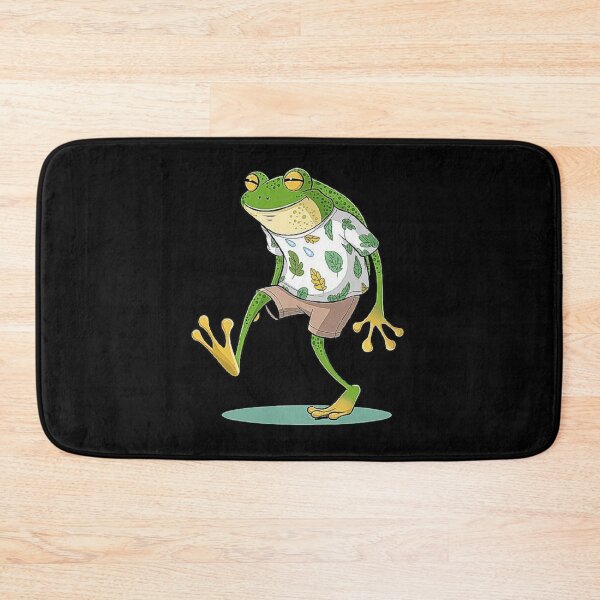Item preview, Hipster Frog with Tropical Shirt Cartoon Design,For Frogs Lovers designed and sold by love3617.