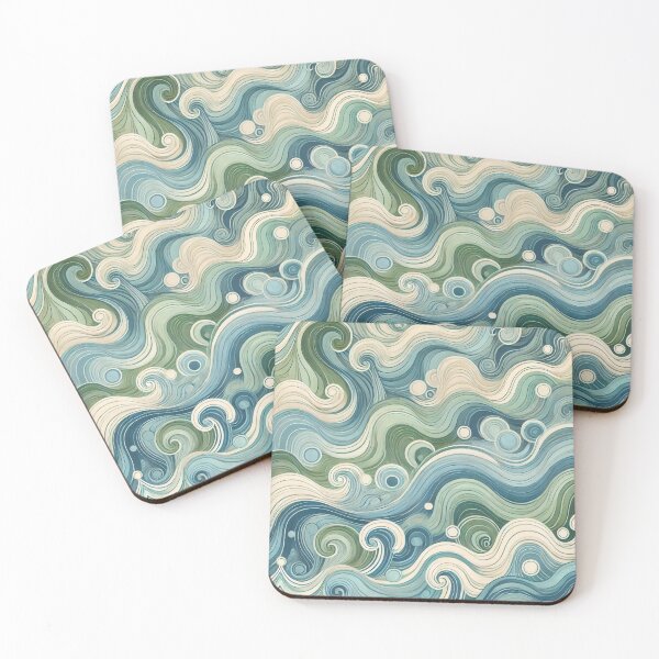 Item preview, Abstract Ocean Waves designed and sold by ComfuZy.