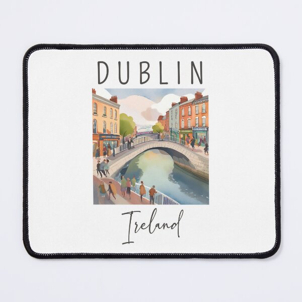 Item preview, A Watercolor Design of Dublin - Ireland designed and sold by Sketch-Shack.