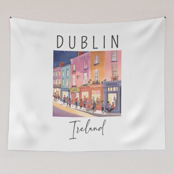 Item preview, A Watercolor Design of Dublin - Ireland  designed and sold by Sketch-Shack.