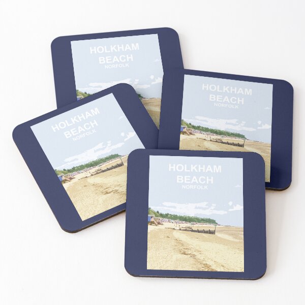 Item preview, Holkham Beach Norfolk Travel poster Cromer designed and sold by BarbaraGlebska.