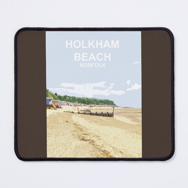 Item preview, Holkham Beach Norfolk Travel poster Cromer designed and sold by BarbaraGlebska.