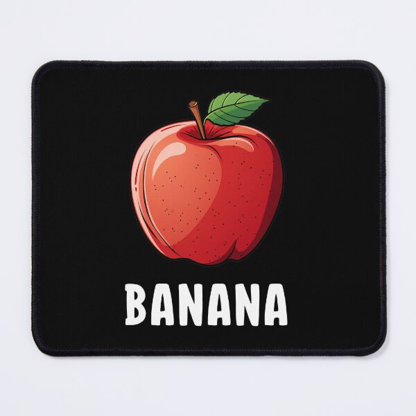 Item preview, Funny Apple Banana Pun Visual Food Humor designed and sold by Designer-Girl.