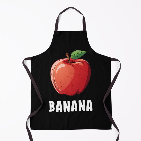 Item preview, Funny Apple Banana Pun Visual Food Humor designed and sold by Designer-Girl.
