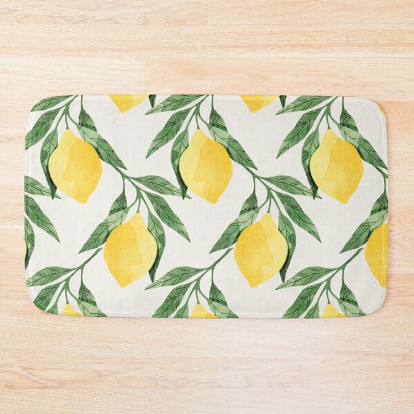 Item preview, Lemons illustration with green leaves designed and sold by helga-wigandt.