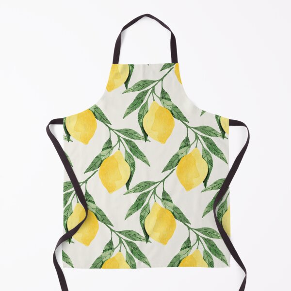 Item preview, Lemons illustration with green leaves designed and sold by helga-wigandt.