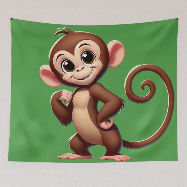 Item preview, Meet the Playful Jungle Buddy: Disney-Style Monkey Adventure! ? designed and sold by aunins7.