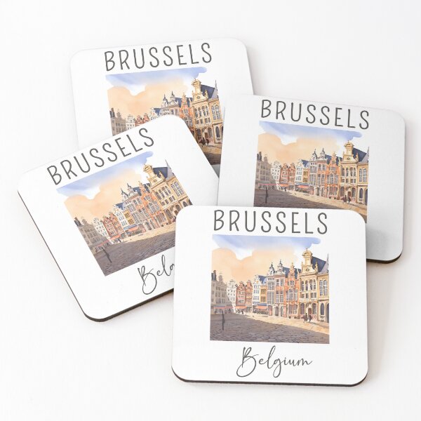 Item preview, A Watercolor Design of Brussels - Belgium  designed and sold by Sketch-Shack.