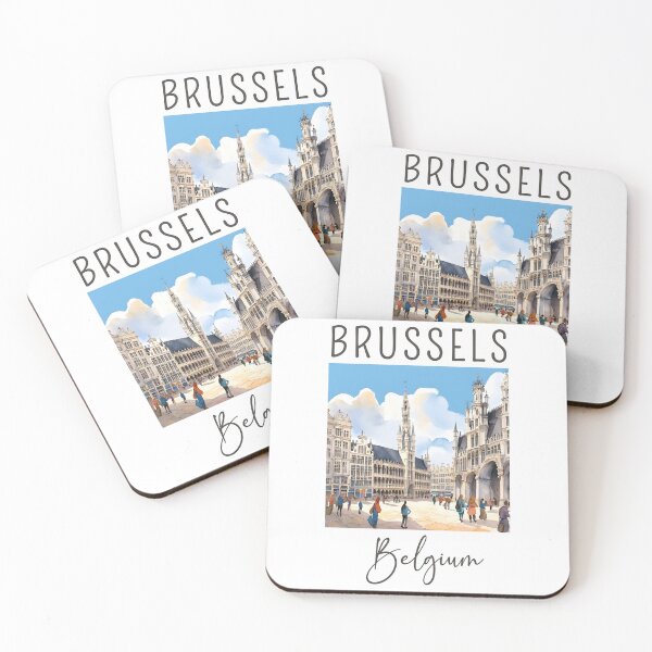 Item preview, A Watercolor Design of Brussels - Belgium  designed and sold by Sketch-Shack.