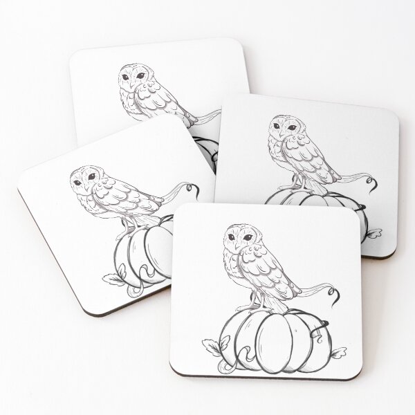Item preview, owl on pumpkin designed and sold by VENUS-V.