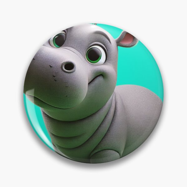 Item preview, The Happiest Hippo on the Block: Disney-Style Cuteness Overload! ?✨ designed and sold by aunins7.