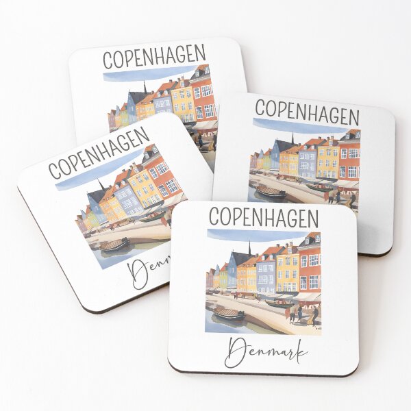 Item preview, A Watercolor Design of Copenhagen - Denmark  designed and sold by Sketch-Shack.