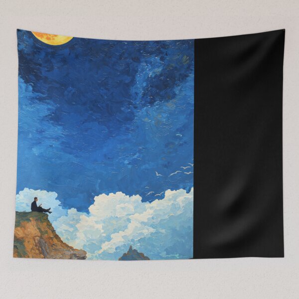 Item preview, Moonlit Coastal Escape with Starry Sky and Ocean Serenity designed and sold by regnumsaturni.