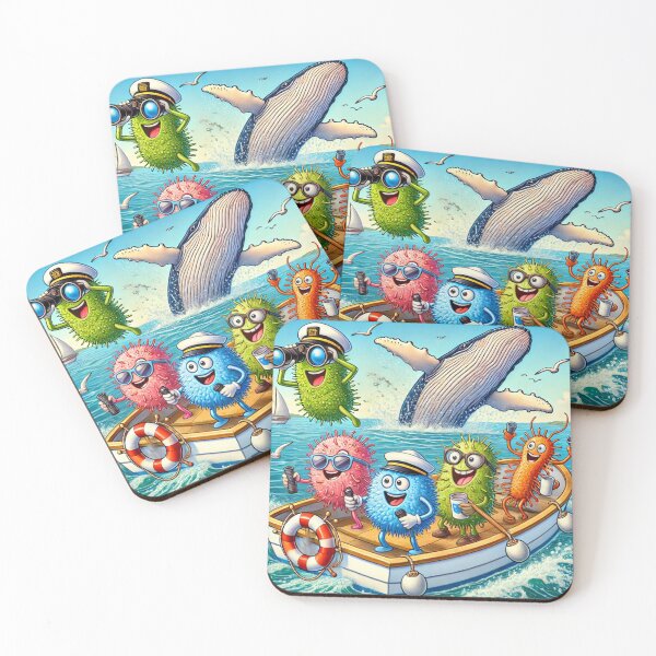 Item preview, Microbes’ Whale-Watching Adventure: Cape Cod Fun designed and sold by AdoraSticks.