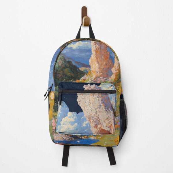 Item preview, Moonlit Landscape with Vibrant Blooms and Serene Stream designed and sold by regnumsaturni.