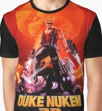 Duke Nukem 3D Retro Spielendruck (hoher Kontrast) Grafik T-Shirt