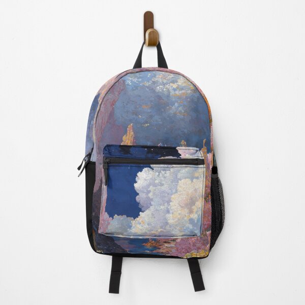 Item preview, Mystical Moonlit Landscape with Vibrant Blossoms and Majestic Cliffs designed and sold by regnumsaturni.