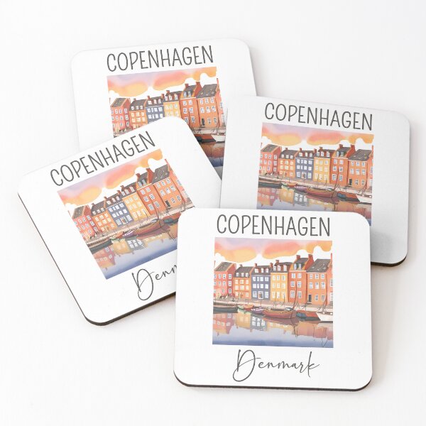 Item preview, A Watercolor Design of Copenhagen - Denmark  designed and sold by Sketch-Shack.