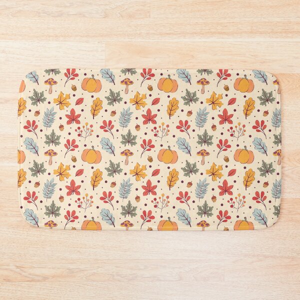 Item preview, Autumn leaves pumpkins and mushrooms designed and sold by LaPetiteBelette.