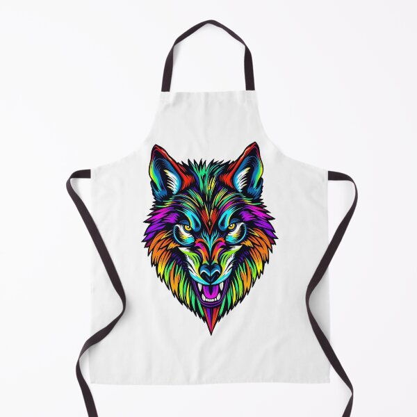 Item preview, Werewolf Face Psychedelic Prismatic Colors 2 designed and sold by webjmf.