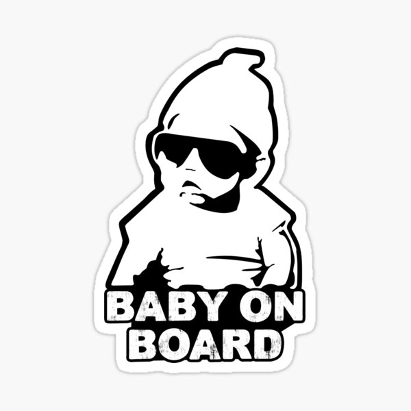 Download Baby On Board Stickers Redbubble