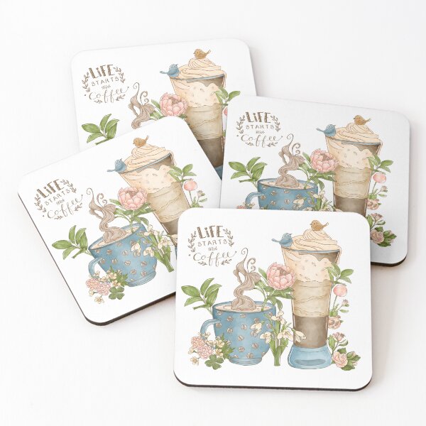 Item preview, Life Starts with Coffee designed and sold by OranelloDesigns.