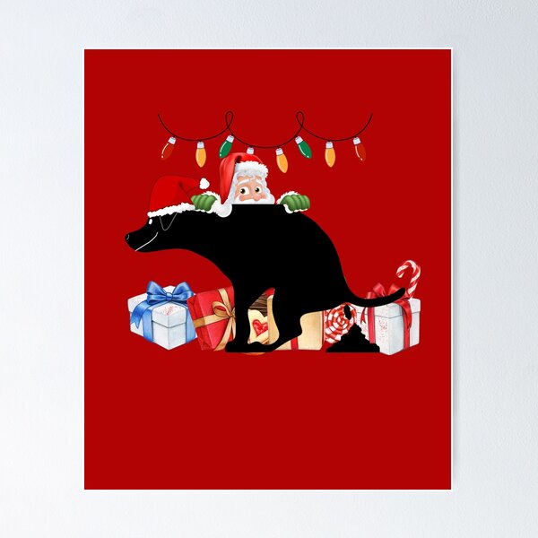 Item preview, Santa's Surprise Pooping Dog Christmas designed and sold by Willyboy16.