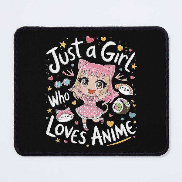 Item preview, Just a Girl Who Loves Anime – Passionate Fan Style designed and sold by love3617.