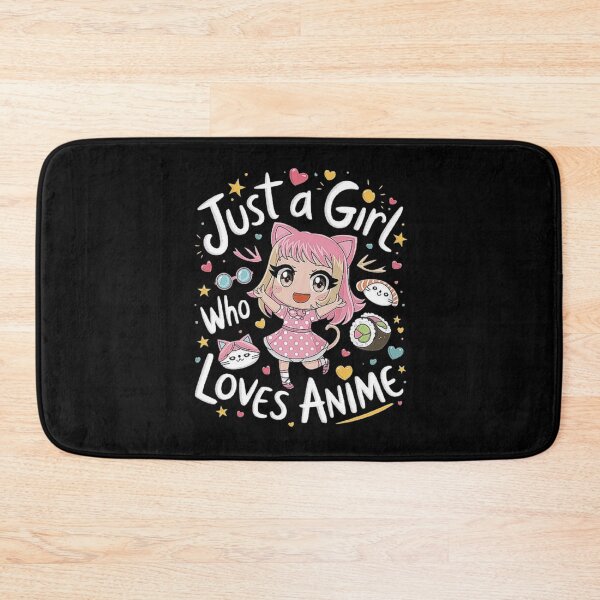 Item preview, Just a Girl Who Loves Anime – Passionate Fan Style designed and sold by love3617.