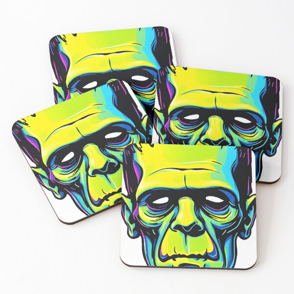 Item preview, Frankenstein Face Psychedelic Prismatic Colors 2 designed and sold by webjmf.
