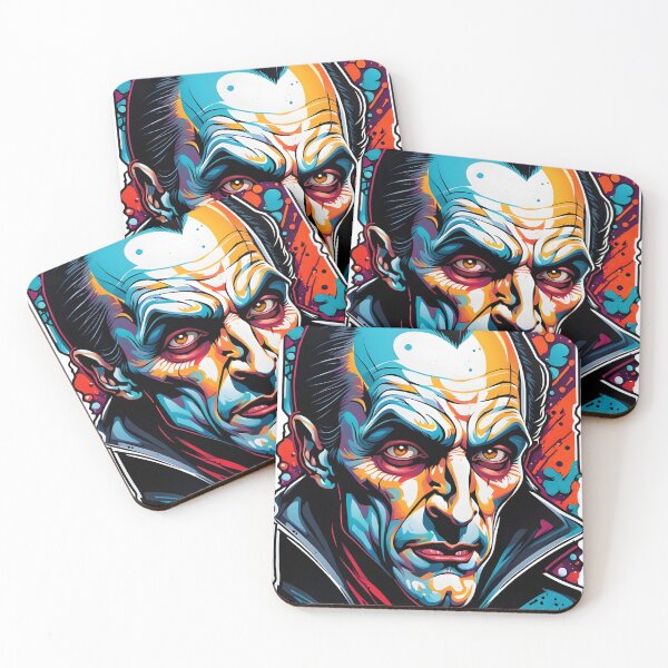Item preview, Count Dracula Face Psychedelic Prismatic Colors 2 designed and sold by webjmf.