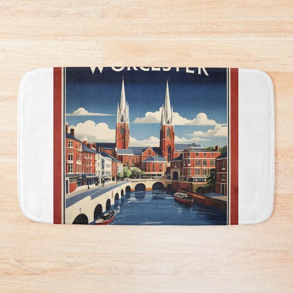 Item preview, Worcester United Kingdom Vintage Travel Tourism  designed and sold by TravelersGems.