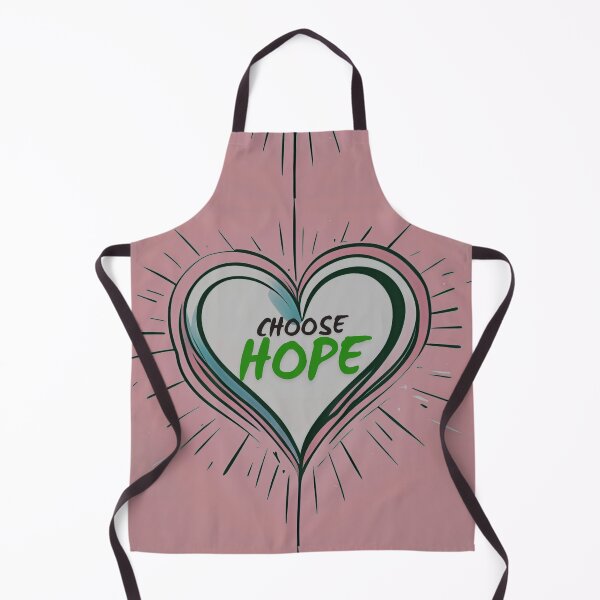 Item preview, Choose Hope: Pink and grey Heart design designed and sold by Stefrait-7.